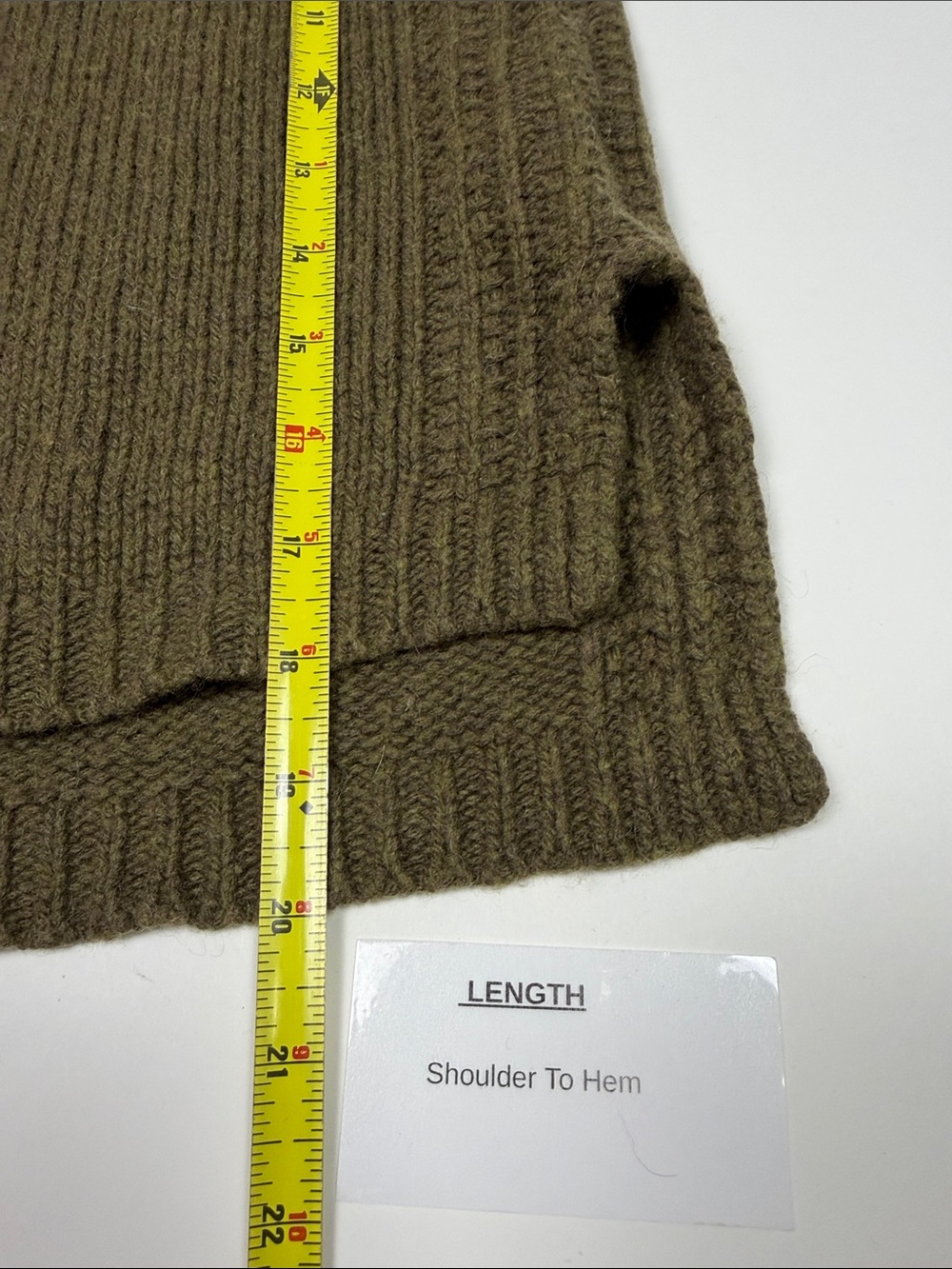 Madewell Olive Green Sleeveless Sweater Tank Merino Wool Alpaca Blend Size Small - Picture 4 of 9